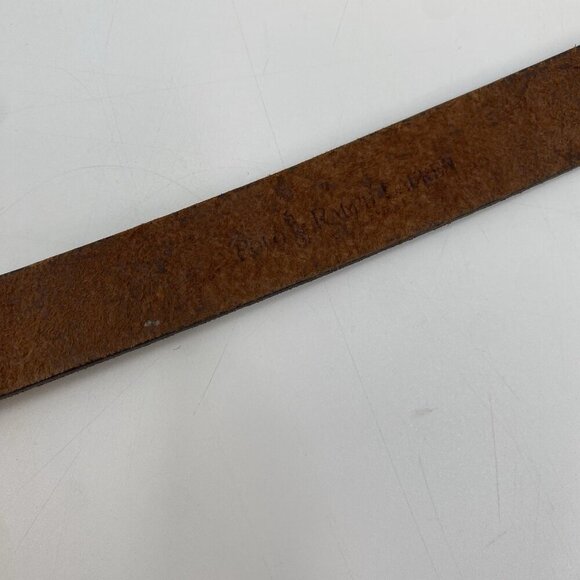 Vintage Ralph Lauren Leather Children’s Belt Brass Buckle Genuine Leather - Picture 7 of 10